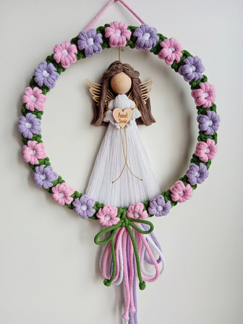 Anioł Stróż dla dziewczynki na komunię, chrzest