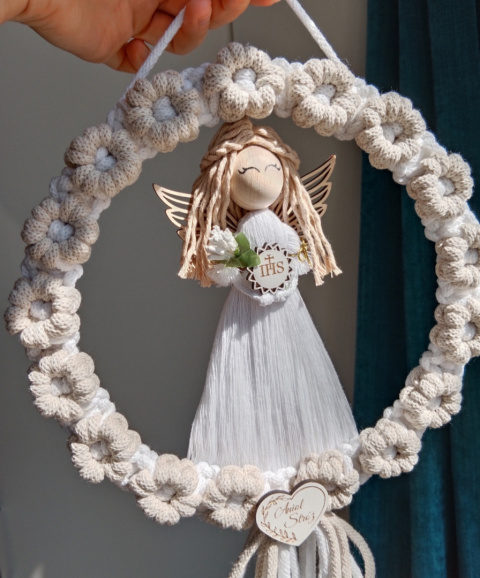 Aniołek komunijny-mały biel