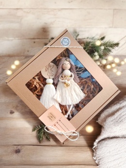 Beżowy zestaw Aniołek+ chwost