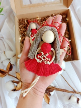 Świąteczny zestaw, dwa Anioły i laska